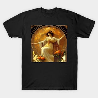 Pumpkin - AI - Art Nouveau - D T-Shirt